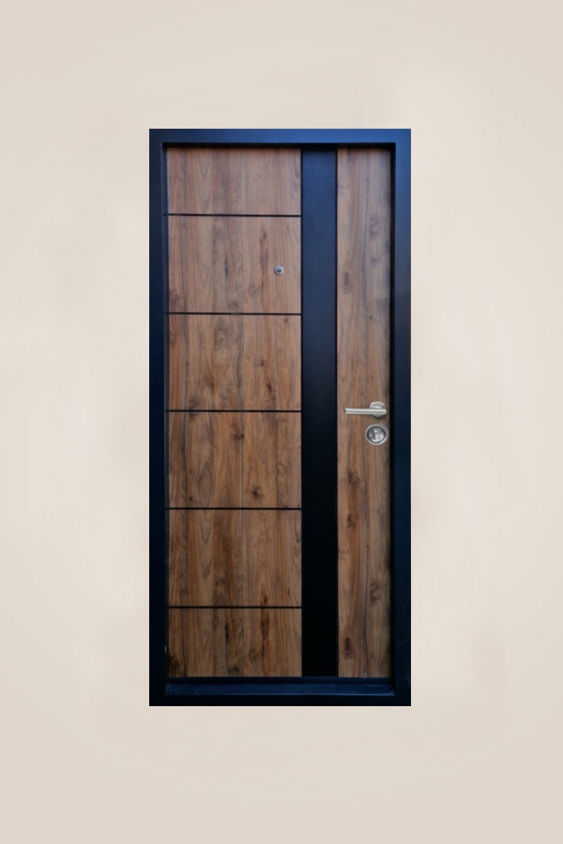 Braon ulazna vrata za stanove leva,model BM-101 L950